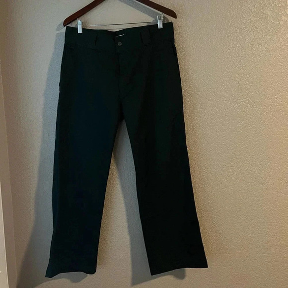 Japan Blue Jeans Dark Green Denim Wide Leg High Waist XL - Picture 2 of 8